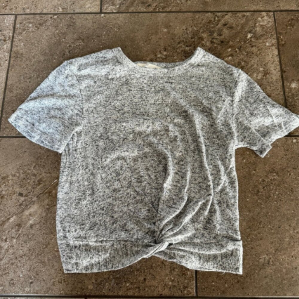 Bluenotes Grey Front Tie cotton T-shirt